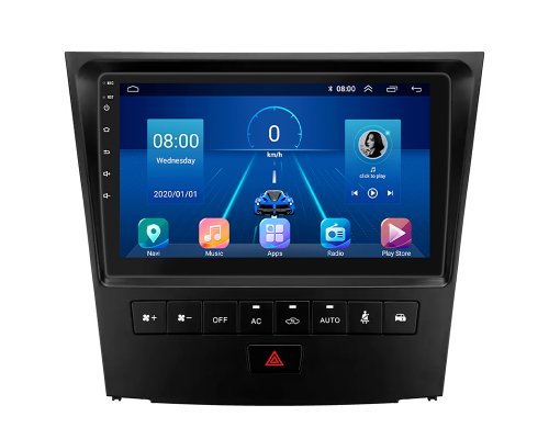 Штатная магнитола Lesko для Lexus GS III Рестайлинг 2007-2011 экран 9" 2/32Gb 4G Wi-Fi GPS Top
