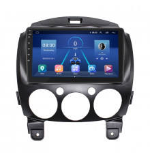 Штатная магнитола Lesko для Mazda 2 II (DE) 2007-2010 экран 9" 2/32Gb Wi-Fi GPS Base