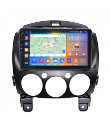 Штатная магнитола Lesko для Mazda 2 II (DE) 2007-2010 экран 9" 4/64Gb CarPlay 4G Wi-Fi GPS Prime