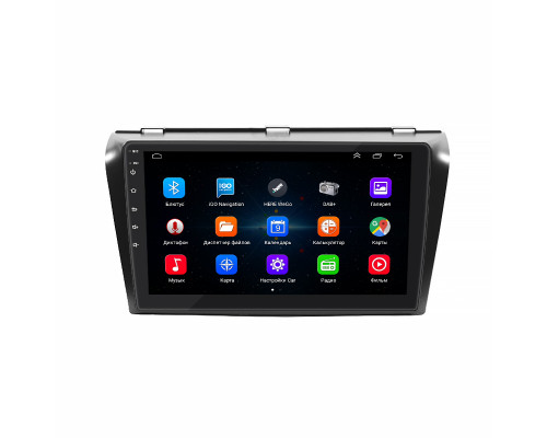 Штатная магнитола Lesko для Mazda 3 I (BK) Рестайлинг 2006-2009 экран 9" 1/16Gb Wi-Fi GPS Base