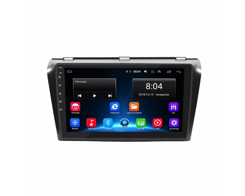 Штатная магнитола Lesko для Mazda 3 I (BK) Рестайлинг 2006-2009 экран 9" 2/32Gb Wi-Fi GPS Base