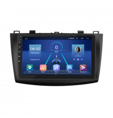 Штатная магнитола Lesko для Mazda 3 II (BL) Рестайлинг 2011-2013 экран 9" 6/128Gb 4G Wi-Fi GPS Top