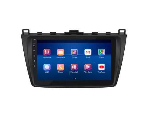 Штатная магнитола Lesko для Mazda 6 II (GH) 2007-2009 экран 9" 6/128Gb 4G Wi-Fi GPS Top