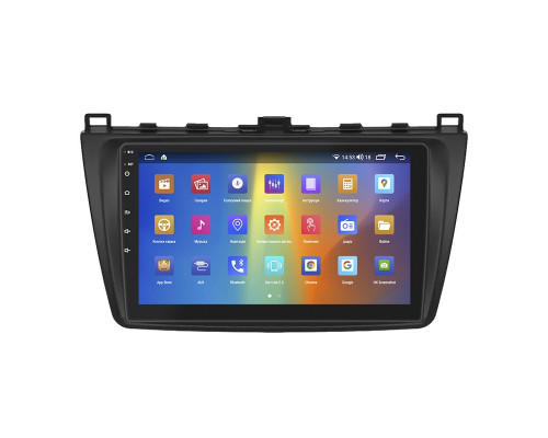 Штатная магнитола Lesko для Mazda 6 II (GH) Рестайлинг 2009-2013 экран 9" 2/32Gb CarPlay 4G Wi-Fi GPS Prime