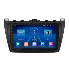 Штатная магнитола Lesko для Mazda 6 II (GH) Рестайлинг 2009-2013 экран 9" 2/32Gb 4G Wi-Fi GPS Top