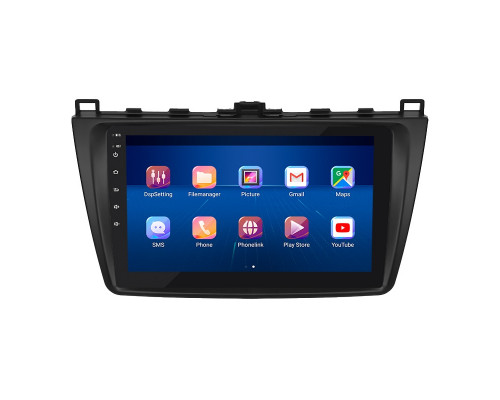 Штатная магнитола Lesko для Mazda 6 II (GH) Рестайлинг 2009-2013 экран 9" 2/32Gb 4G Wi-Fi GPS Top