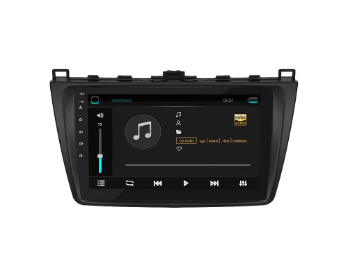 Штатная магнитола Lesko для Mazda 6 II (GH) Рестайлинг 2009-2013 экран 9" 2/32Gb 4G Wi-Fi GPS Top