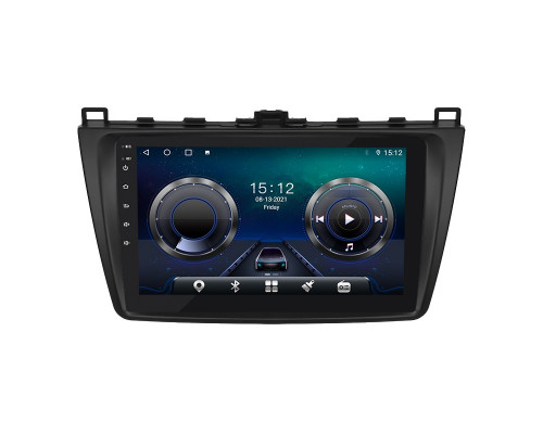 Штатная магнитола Lesko для Mazda 6 II (GH) Рестайлинг 2009-2013 экран 9" 4/64Gb 4G Wi-Fi GPS Top