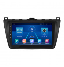 Штатная магнитола Lesko для Mazda 6 II (GH) Рестайлинг 2009-2013 экран 9" 6/128Gb 4G Wi-Fi GPS Top