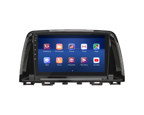 Штатная магнитола Lesko для Mazda 6 III (GJ) 2012-2015 экран 9" 4/64Gb 4G Wi-Fi GPS Top