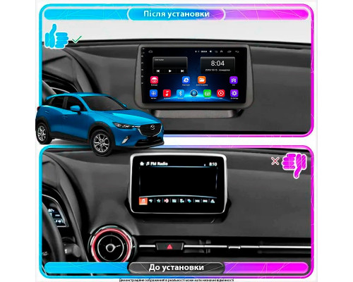 Штатная магнитола Lesko для Mazda CX-3 I Рестайлинг 2018-н.в. экран 9" 2/32Gb Wi-Fi GPS Base