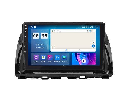 Штатная магнитола Lesko для Mazda CX-5 I Рестайлинг 2015-2017 экран 10" 2/32Gb CarPlay 4G Wi-Fi GPS Prime