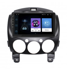 Штатная магнитола Lesko для Mazda Demio III (DE) 2007-2014 экран 9" 2/32Gb Wi-Fi GPS Base