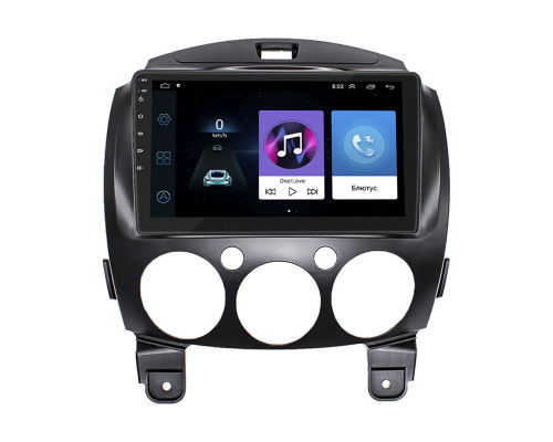Штатная магнитола Lesko для Mazda Demio III (DE) 2007-2014 экран 9" 2/32Gb Wi-Fi GPS Base
