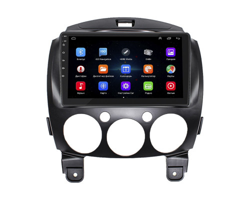 Штатная магнитола Lesko для Mazda Demio III (DE) 2007-2014 экран 9" 2/32Gb Wi-Fi GPS Base