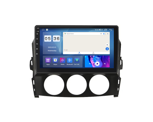 Штатная магнитола Lesko для Mazda MX-5 III (NC) Рестайлинг 2008-2015 экран 9" 2/32Gb CarPlay 4G Wi-Fi GPS Prime