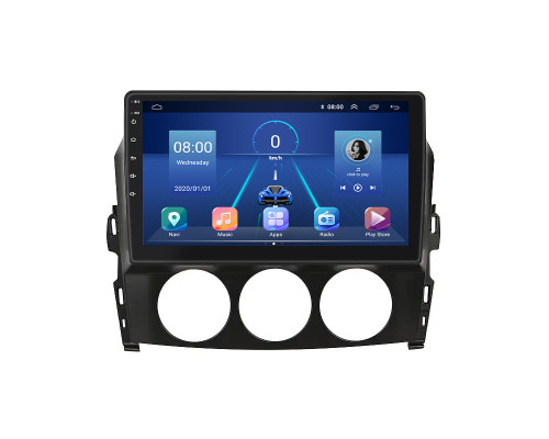 Штатная магнитола Lesko для Mazda MX-5 III (NC) Рестайлинг 2008-2015 экран 9" 6/128Gb 4G Wi-Fi GPS Top