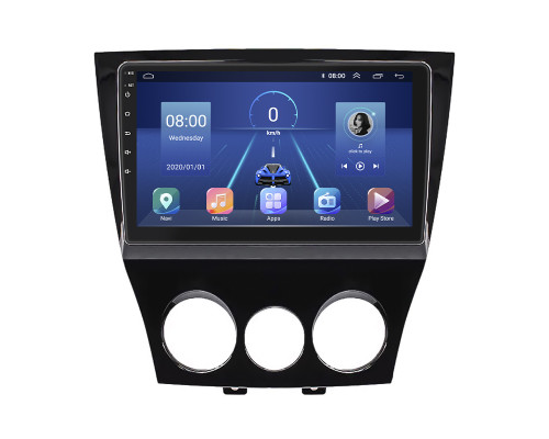 Штатная магнитола Lesko для Mazda RX-8 I Рестайлинг 2008-2012 экран 9" 2/32Gb 4G Wi-Fi GPS Top