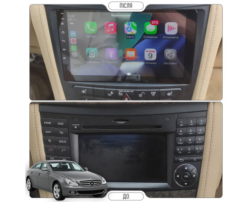 Штатная магнитола Lesko для Mercedes-Benz CLS I (C219) 2004-2008 экран 9" 2/32Gb Wi-Fi GPS Base