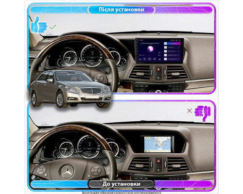 Штатная магнитола Lesko для Mercedes-Benz E-Класс IV (W212, S212, C207) 2009-2013 экран 10" 4/64Gb 4G Wi-Fi GPS Top