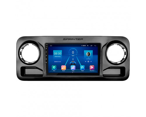 Штатная магнитола Lesko для Mercedes-Benz Sprinter III (W907/910) 2018-н.в. экран 10" 6/128Gb 4G Wi-Fi GPS Top