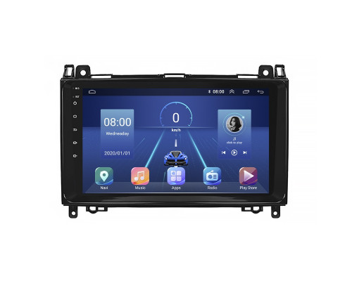 Штатная магнитола Lesko для Mercedes-Benz Viano I (W639) Рестайлинг 2010-2014 экран 9" 2/32Gb 4G Wi-Fi GPS Top