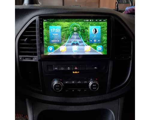 Штатная магнитола Lesko для Mercedes-Benz Vito III (W447) 2014-н.в. экран 10" 4/64Gb 4G Wi-Fi GPS Top