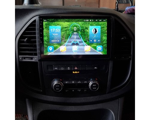 Штатная магнитола Lesko для Mercedes-Benz Vito III (W447) 2014-н.в. экран 10" 6/128Gb 4G Wi-Fi GPS Top
