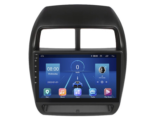 Штатная магнитола Lesko для Mitsubishi ASX I Рестайлинг 3 2020-н.в. экран 10" 6/128Gb 4G Wi-Fi GPS Top