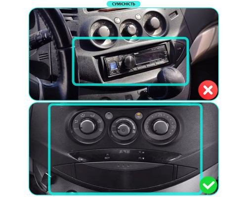 Штатная магнитола Lesko для Mitsubishi Grandis  2003-2011 экран 9" 2/32Gb CarPlay 4G Wi-Fi GPS Prime