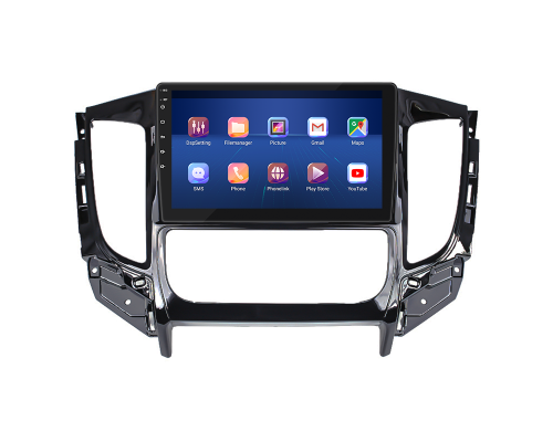 Штатная магнитола Lesko для Mitsubishi L200 V 2015-2019 экран 9" 4/64Gb 4G Wi-Fi GPS Top