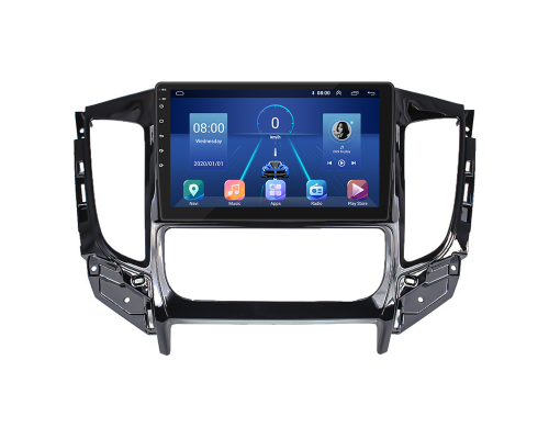Штатная магнитола Lesko для Mitsubishi L200 V 2015-2019 экран 9" 6/128Gb 4G Wi-Fi GPS Top