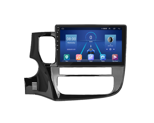 Штатная магнитола Lesko для Mitsubishi Outlander III 2012-2015 экран 10" 6/128Gb 4G Wi-Fi GPS Top