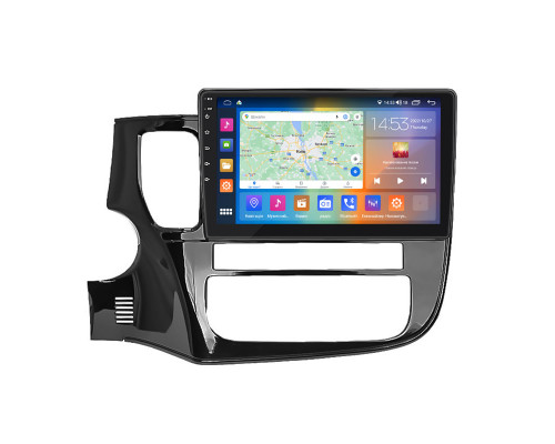 Штатная магнитола Lesko для Mitsubishi Outlander III Рестайлинг 2014-2015 экран 10" 2/32Gb CarPlay 4G Wi-Fi GPS Prime
