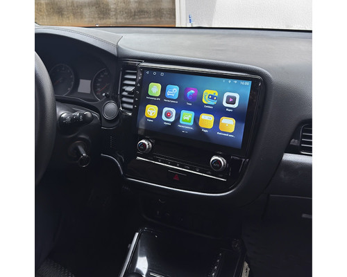 Штатная магнитола Lesko для Mitsubishi Outlander III Рестайлинг 3 2018-н.в. экран 10" 2/32Gb Wi-Fi GPS Base