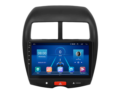 Штатная магнитола Lesko для Mitsubishi Outlander Sport I 2010-2013 экран 10" 4/32Gb 4G Wi-Fi GPS Top