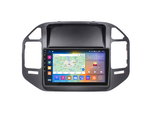 Штатная магнитола Lesko для Mitsubishi Pajero III 1999-2002 экран 9" 2/32Gb CarPlay 4G Wi-Fi GPS Prime