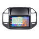 Штатная магнитола Lesko для Mitsubishi Pajero III 1999-2002 экран 9" 2/32Gb CarPlay 4G Wi-Fi GPS Prime