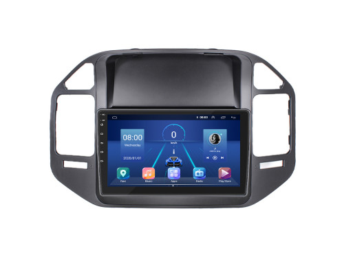 Штатная магнитола Lesko для Mitsubishi Pajero III 1999-2002 экран 9" 4/64Gb 4G Wi-Fi GPS Top