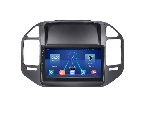 Штатная магнитола Lesko для Mitsubishi Pajero III 1999-2002 экран 9" 6/128Gb 4G Wi-Fi GPS Top