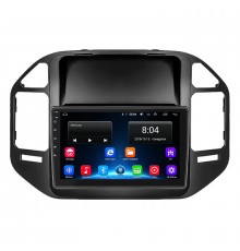 Штатная магнитола Lesko для Mitsubishi Pajero III Рестайлинг 2002-2006 экран 9" 2/32Gb 4G Wi-Fi GPS Top