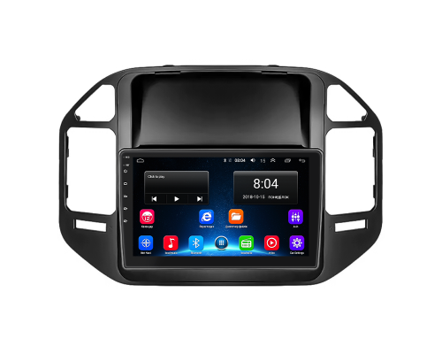 Штатная магнитола Lesko для Mitsubishi Pajero III Рестайлинг 2002-2006 экран 9" 2/32Gb 4G Wi-Fi GPS Top