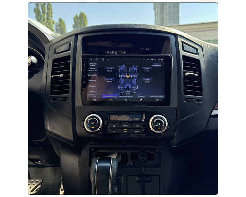 Штатная магнитола Lesko для Mitsubishi Pajero IV 2006-2011 экран 9" 2/32Gb 4G Wi-Fi GPS Top