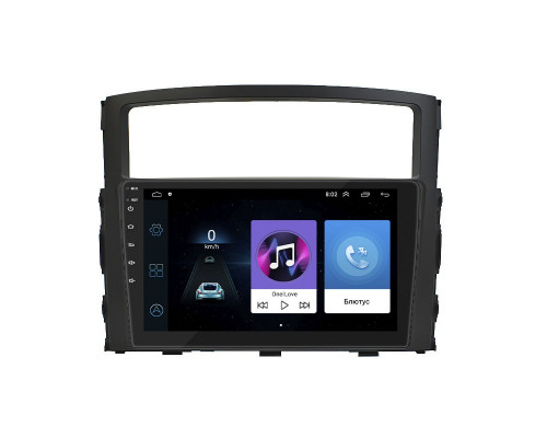 Штатная магнитола Lesko для Mitsubishi Pajero IV Рестайлинг 1 2011-2014 экран 9" 2/32Gb Wi-Fi GPS Base