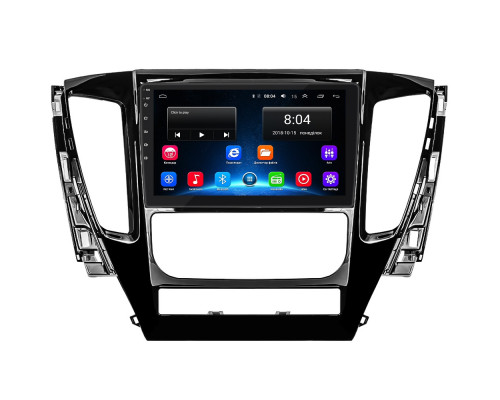 Штатная магнитола Lesko для Mitsubishi Pajero Sport III 2015-2021 экран 9" 2/32Gb Wi-Fi GPS Base