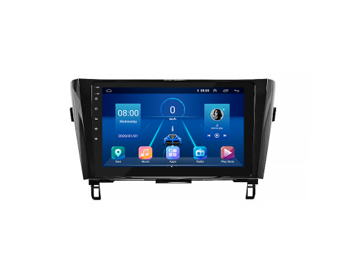 Штатная магнитола Lesko для Nissan Qashqai II Рестайлинг 2017-н.в. экран 10" 6/128Gb 4G Wi-Fi GPS Top
