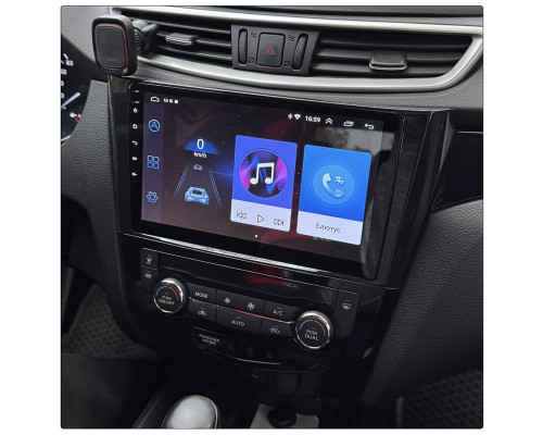 Штатная магнитола Lesko для Nissan Qashqai II Рестайлинг 2017-н.в. экран 10" 6/128Gb 4G Wi-Fi GPS Top
