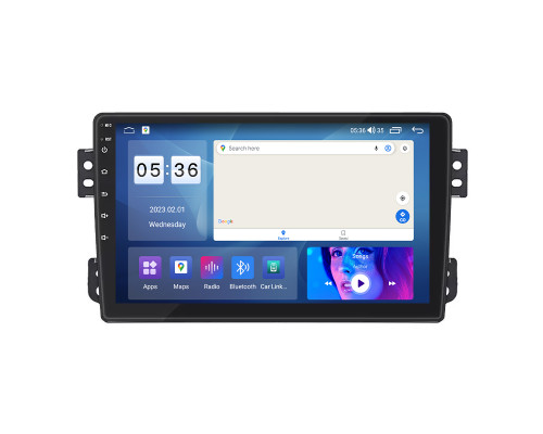 Штатная магнитола Lesko для Opel Agila B 2008-2014 экран 9" 2/32Gb CarPlay 4G Wi-Fi GPS Prime