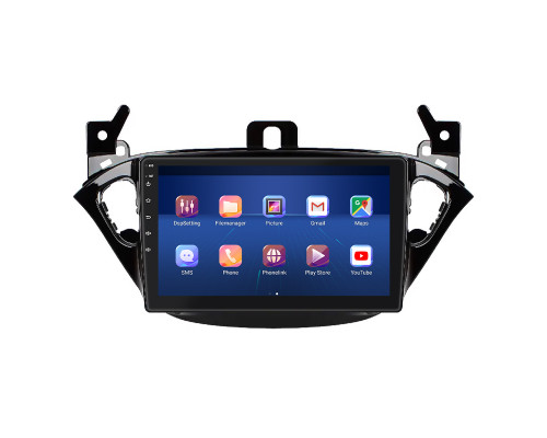 Штатная магнитола Lesko для Opel Corsa E 2014-2019 экран 9" 4/64Gb 4G Wi-Fi GPS Top