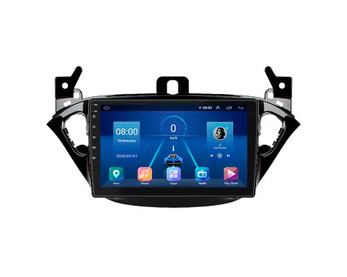 Штатная магнитола Lesko для Opel Corsa E 2014-2019 экран 9" 6/128Gb 4G Wi-Fi GPS Top